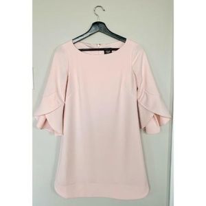 Vince Camuto Blush Tulip Bell Sleeve Dress - 0